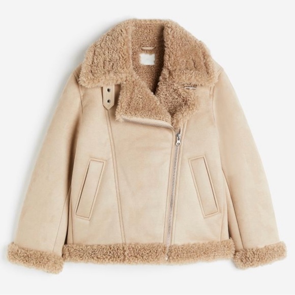 Oversized Teddy-fleece-lined Jacket - Picture 1 of 9